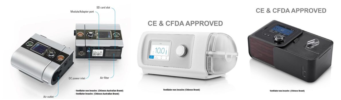Ventilator Respirator
CE & FDA Certificate