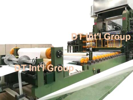 Rolling machine for stone paper production
